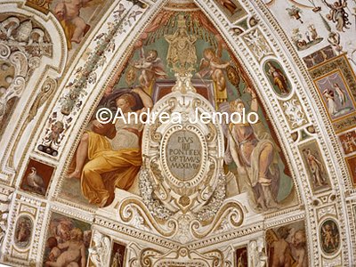 Casina of Pius IV Casina - Hall of Holy Family - Vault - Immortalitas e Aequitas | Andrea Jemolo