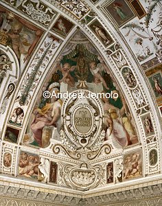 Casina of Pius IV Casina - Hall of Holy Family - Vault - Virtus e Tranquillitas | Andrea Jemolo