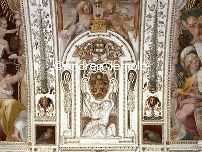 Casina of Pius IV Casina - Hall of Holy Family - Vault - Coat of arms of Pius IV | Andrea Jemolo