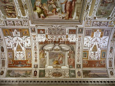 Casina of Pius IV Casina - Hall of Holy Family - Vault - Christ walks on the waters | Andrea Jemolo