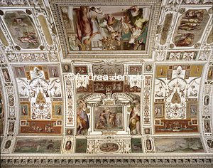 Casina of Pius IV Casina - Hall of Holy Family - Vault - Baptism of Jesus | Andrea Jemolo