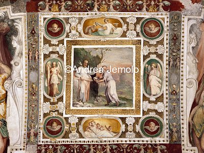 Casina of Pius IV Casina - Hall of Gethsemane - Vault - The Temptation in the desert | Andrea Jemolo
