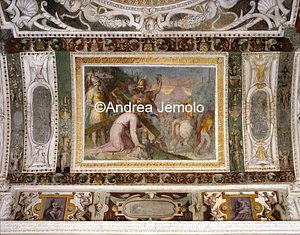 Casina of Pius IV Casina - Hall of Gethsemane - Vault - Christ and the ascent to Calvary | Andrea Jemolo