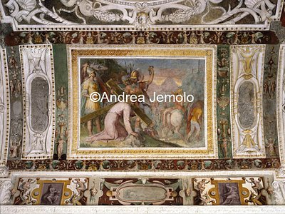 Casina of Pius IV Casina - Hall of Gethsemane - Vault - Christ and the ascent to Calvary | Andrea Jemolo