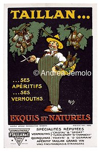 Taillan Advertising postcard | Andrea Jemolo