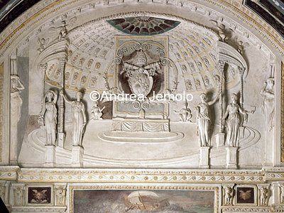 Casina di Pio IV Casina - Galleria o Sala Zuccari - Lunetta con lo stemma di Gregorio XIV | Andrea Jemolo