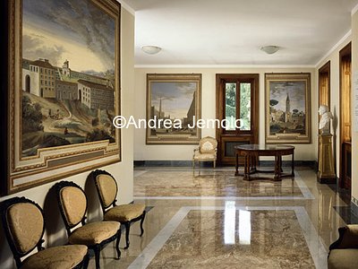 Casina di Pio IV Casina - Sala d'ingresso all'Aula Magna della Pontificia Accademia della Scienza | Andrea Jemolo