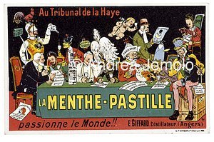 La Menthe-Pastille Advertising postcard | Andrea Jemolo