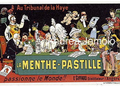 La Menthe-Pastille Advertising postcard | Andrea Jemolo