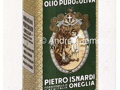 Olive oil Isnardi Advertising postcard | Andrea Jemolo