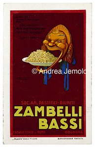 Pastificio Zambelli Bassi Advertising postcard | Andrea Jemolo