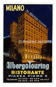 Hotel Touring Advertising postcard | Andrea Jemolo