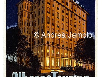 Hotel Touring Advertising postcard | Andrea Jemolo