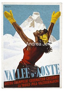Valle d' Aosta Cartolina pubblicitaria | Andrea Jemolo