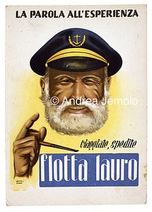 Flotta Lauro Cartolina pubblicitaria | Andrea Jemolo