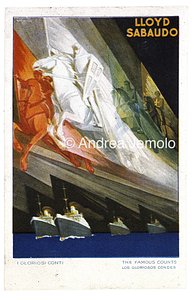 Lloyd Sabaudo Cartolina pubblicitaria | Andrea Jemolo