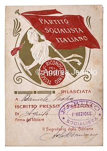 Tessera del Partito Socialista Italiano  | Andrea Jemolo