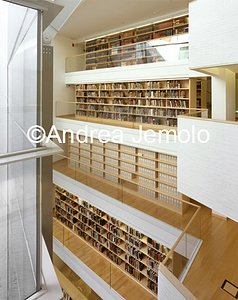 The new Hertzian Library Stepped balconies with books | Andrea Jemolo