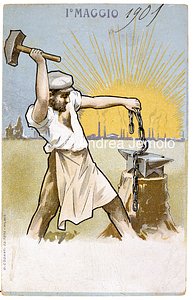 Cartolina del partito socialista per il Primo Maggio  | Andrea Jemolo
