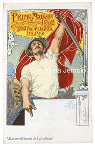 Cartolina del partito socialista per il Primo Maggio  | Andrea Jemolo
