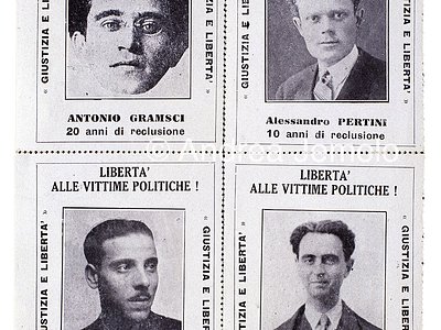 Stamps for subscription of Giustizia e Libertà  | Andrea Jemolo