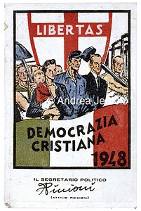 Tessera della Democrazia Cristiana  | Andrea Jemolo
