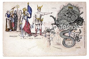 Cartolina antisemita francese  | Andrea Jemolo