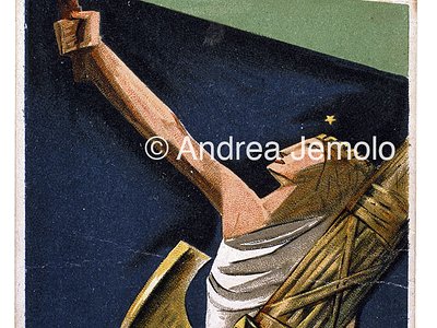 Postcard of newspaper Il Popolo d' Italia  | Andrea Jemolo