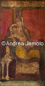 Villa of the Mysteries Hall of the Great Fresco - The mother of the bride or the mistress of the villa | Andrea Jemolo