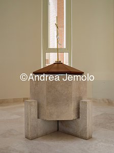 Church and parish complex St. Thomas the Apostle at the Infernetto district Baptismal Font | Andrea Jemolo