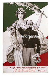 Postcard of fascist propaganda  | Andrea Jemolo