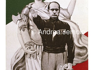 Postcard of fascist propaganda  | Andrea Jemolo