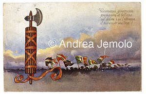 Postcard of fascist propaganda  | Andrea Jemolo