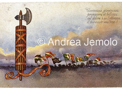 Postcard of fascist propaganda  | Andrea Jemolo