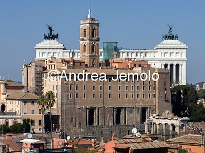 Campidoglio Palazzo Senatorio - Vista dal Foro - Tabularium | Andrea Jemolo