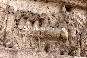 Arc of Titus Titus on the triumphal quadriga | Andrea Jemolo
