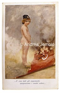 Postcard of fascist propaganda  | Andrea Jemolo
