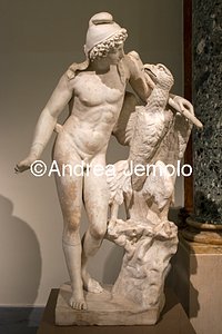 Archaeological National museum Farnese Collection - Ganymede and Zeus in the form of eagle | Andrea Jemolo