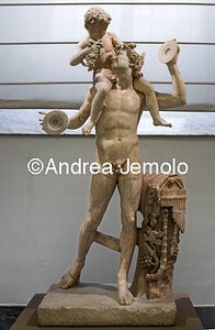 Archaeological National museum Farnese Collection - Satyr with child Dionysus | Andrea Jemolo