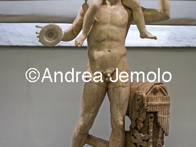 Archaeological National museum Farnese Collection - Satyr with child Dionysus | Andrea Jemolo