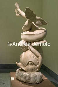 Archaeological National museum Farnese Collection - Eros with dolphin | Andrea Jemolo
