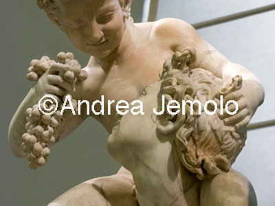 Archaeological National museum Farnese Collection - Satyr with child Dionysus - Detail | Andrea Jemolo