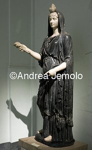 Archaeological National museum Farnese Collection - Isis - Fortuna - Marble bigio morato | Andrea Jemolo