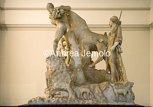 Archaeological National museum Farnese Collection - Farnese Bull - Punishment of Dirce - right side | Andrea Jemolo