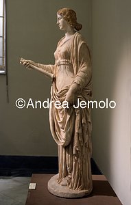 Archaeological National museum Farnese Collection - Empress with unrelated ancient head restored as Musa | Andrea Jemolo