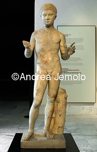 Archaeological National museum Herculaneum - Villa of the Papyri - Statue portrait of child | Andrea Jemolo