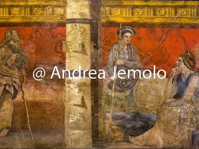 Museo Archeologico Nazionale Boscoreale - Megalografia dalla villa di Publio Fannio Sinistore - Filosofo greco, principe macedone e Asia | Andrea Jemolo