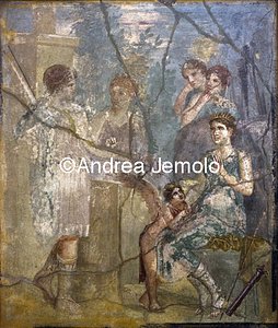 Archaeological National museum Pompeii - House of L. Cornelius Diadumenius - Artemis and Kallisto | Andrea Jemolo