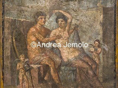 Archaeological National museum Pompeii - House of Meleager - Ares and Aphrodite - Mars and Venus | Andrea Jemolo