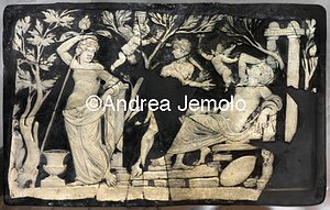 Archaeological National museum Pompeii - Bacchus and Ariadne - Glass | Andrea Jemolo